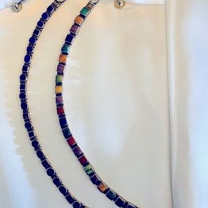 Genuine stone tennis bracelets, stunning!